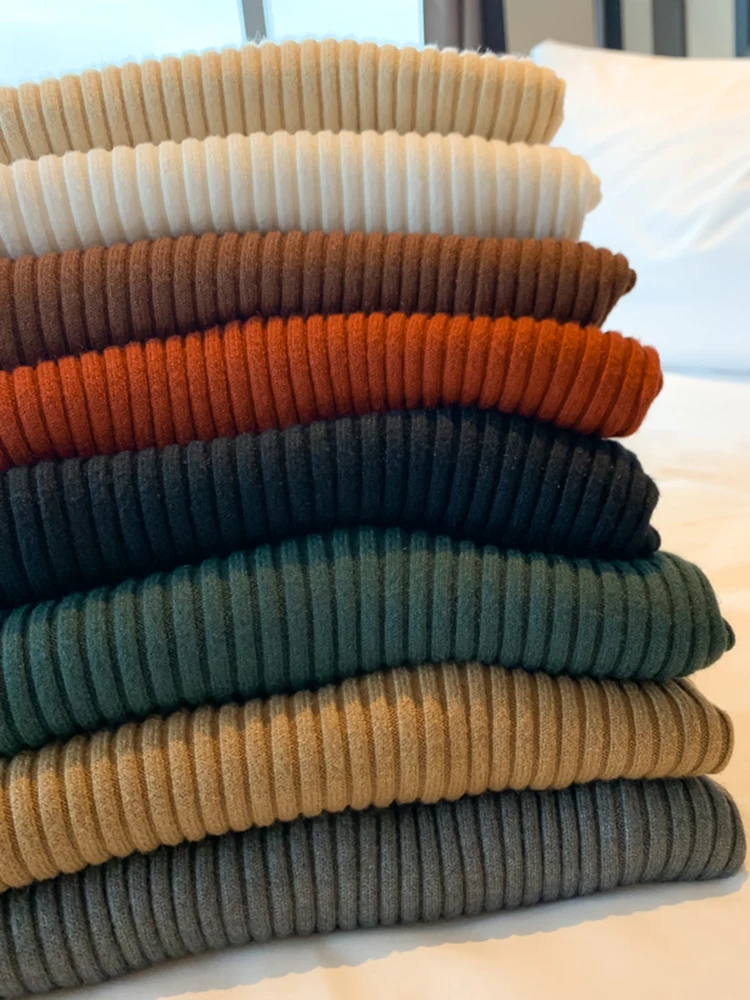 Elegant Solid Basic Knitted Tops Women Turtlneck Sweater Long Sleeve Casual Slim Pullover Korean Fashion Simple Chic Clothes - Image 6